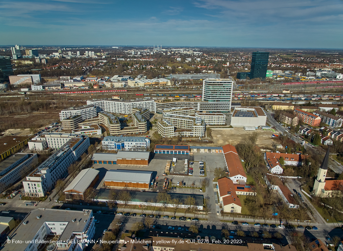 20.02.2023 - Copterfotos und Luftbilder von Berg am Laim